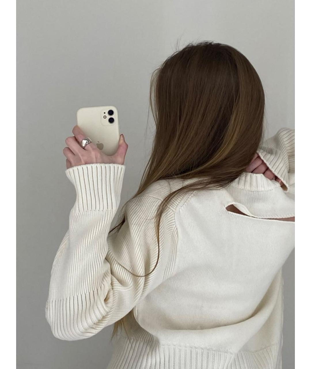 BOTTEGA VENETA Бежевый джемпер / свитер, фото 5