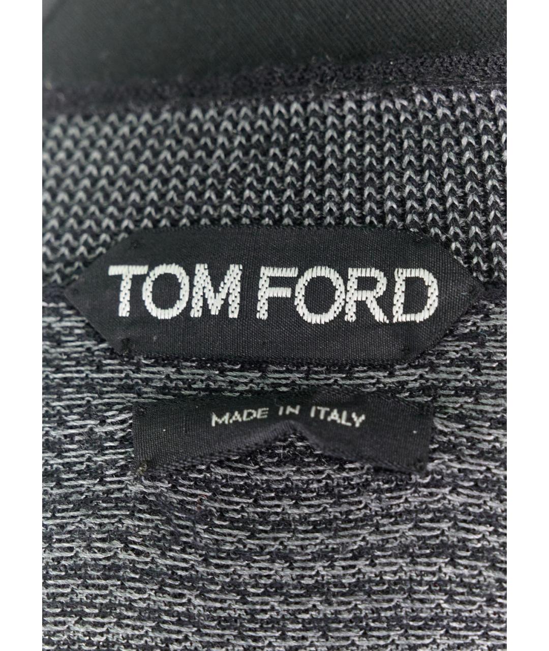 TOM FORD Серый шелковый кардиган, фото 3