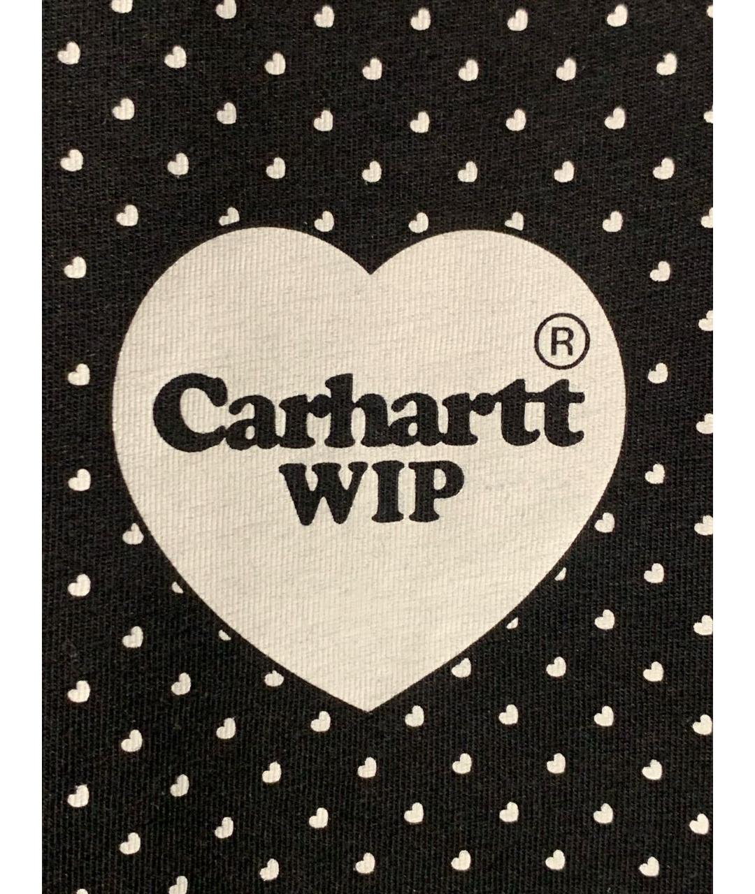 CARHARTT WIP Черная хлопковая футболка, фото 4