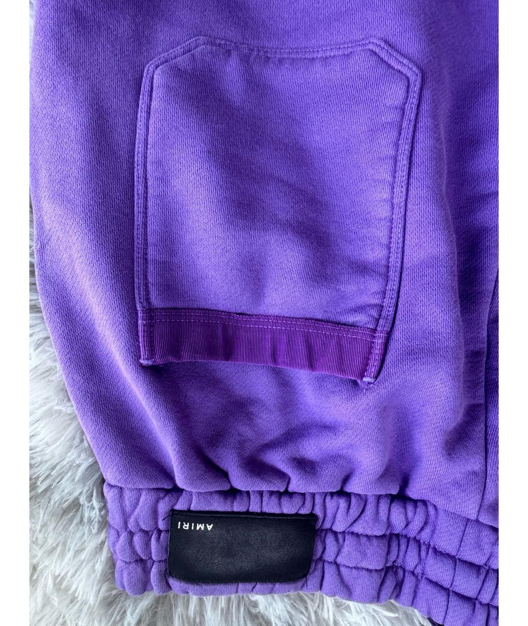 AMIRI Фиолетовые хлопковые повседневные брюки, фото 4