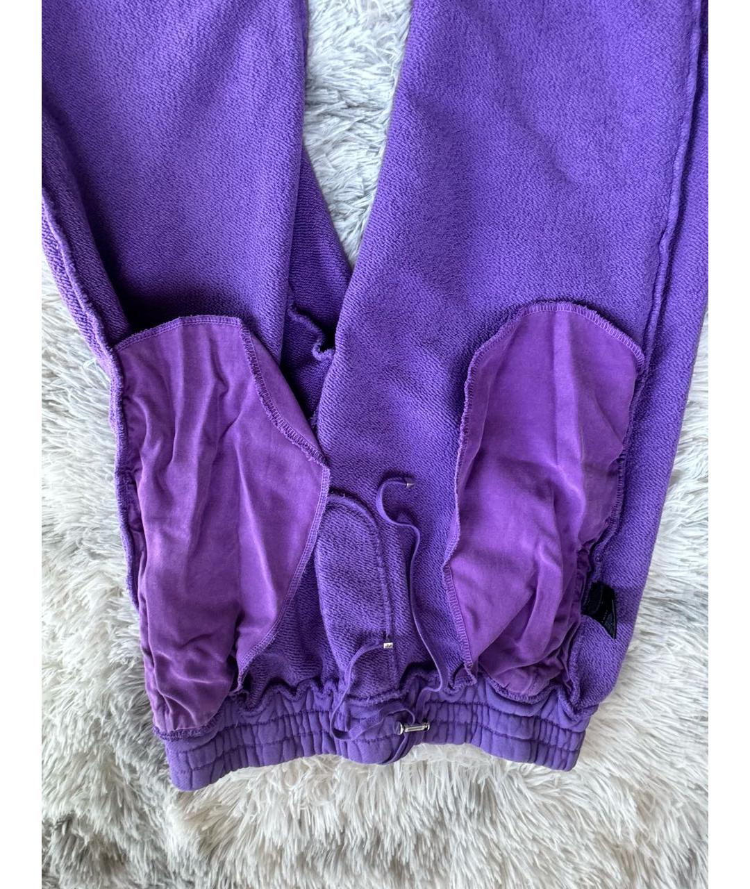 AMIRI Фиолетовые хлопковые повседневные брюки, фото 3
