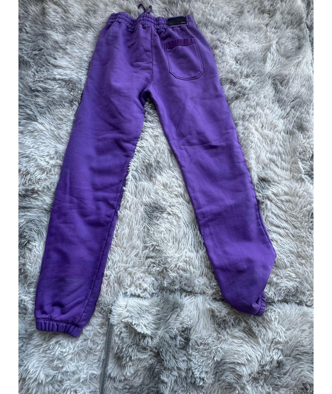 AMIRI Фиолетовые хлопковые повседневные брюки, фото 2