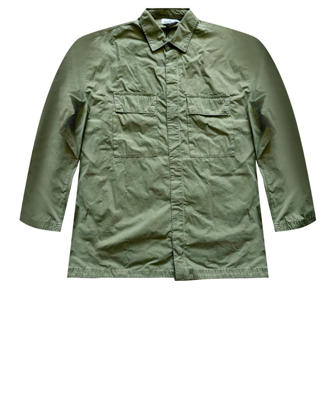 STONE ISLAND Зеленая полиамидовая куртка, фото 1