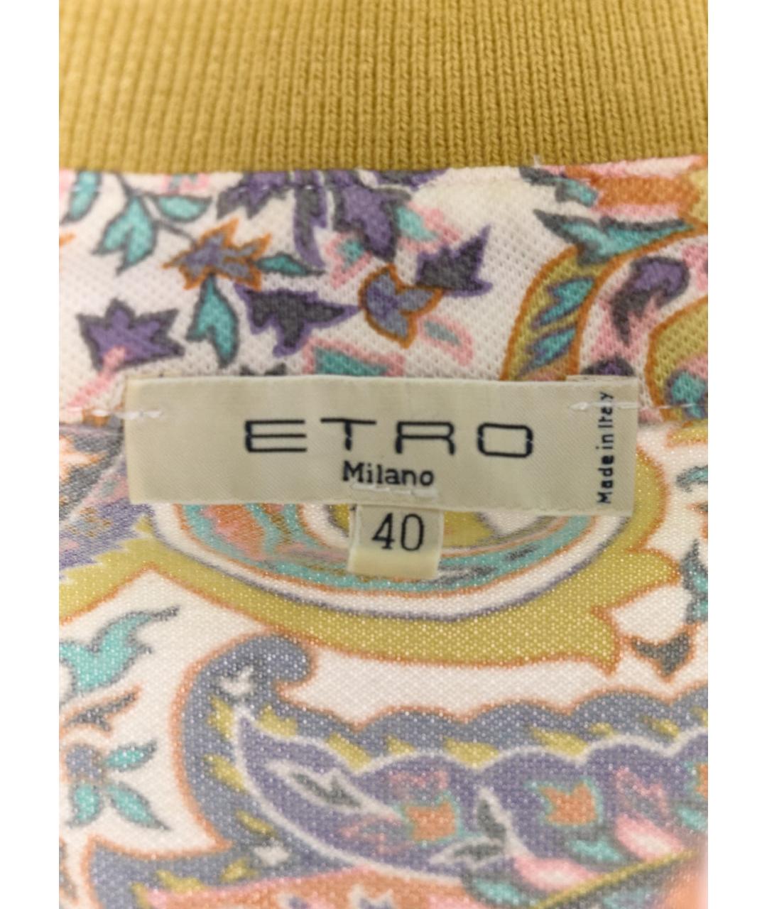 ETRO Мульти хлопко-эластановая футболка, фото 3