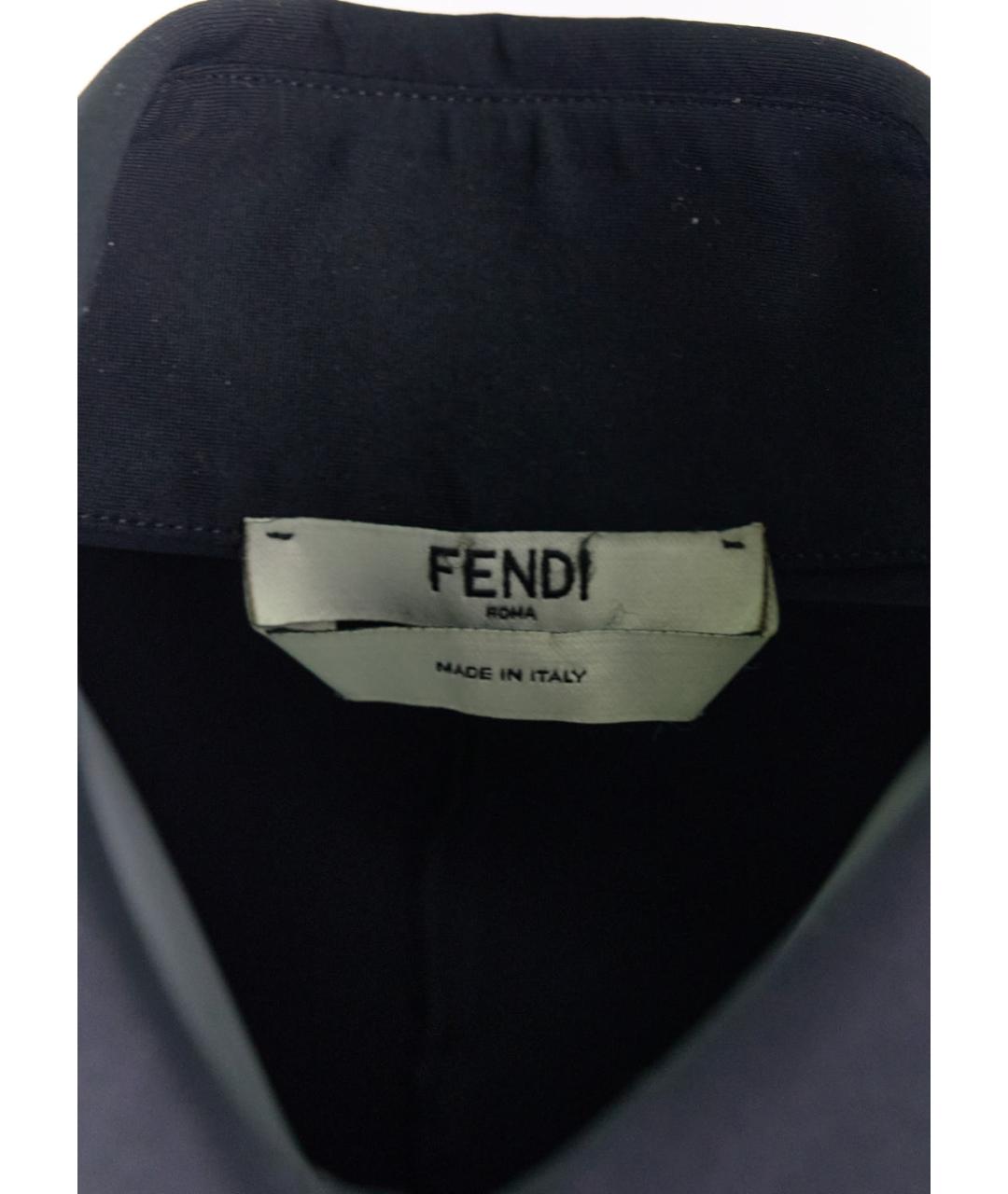 FENDI Черная полиамидовая блузы, фото 3