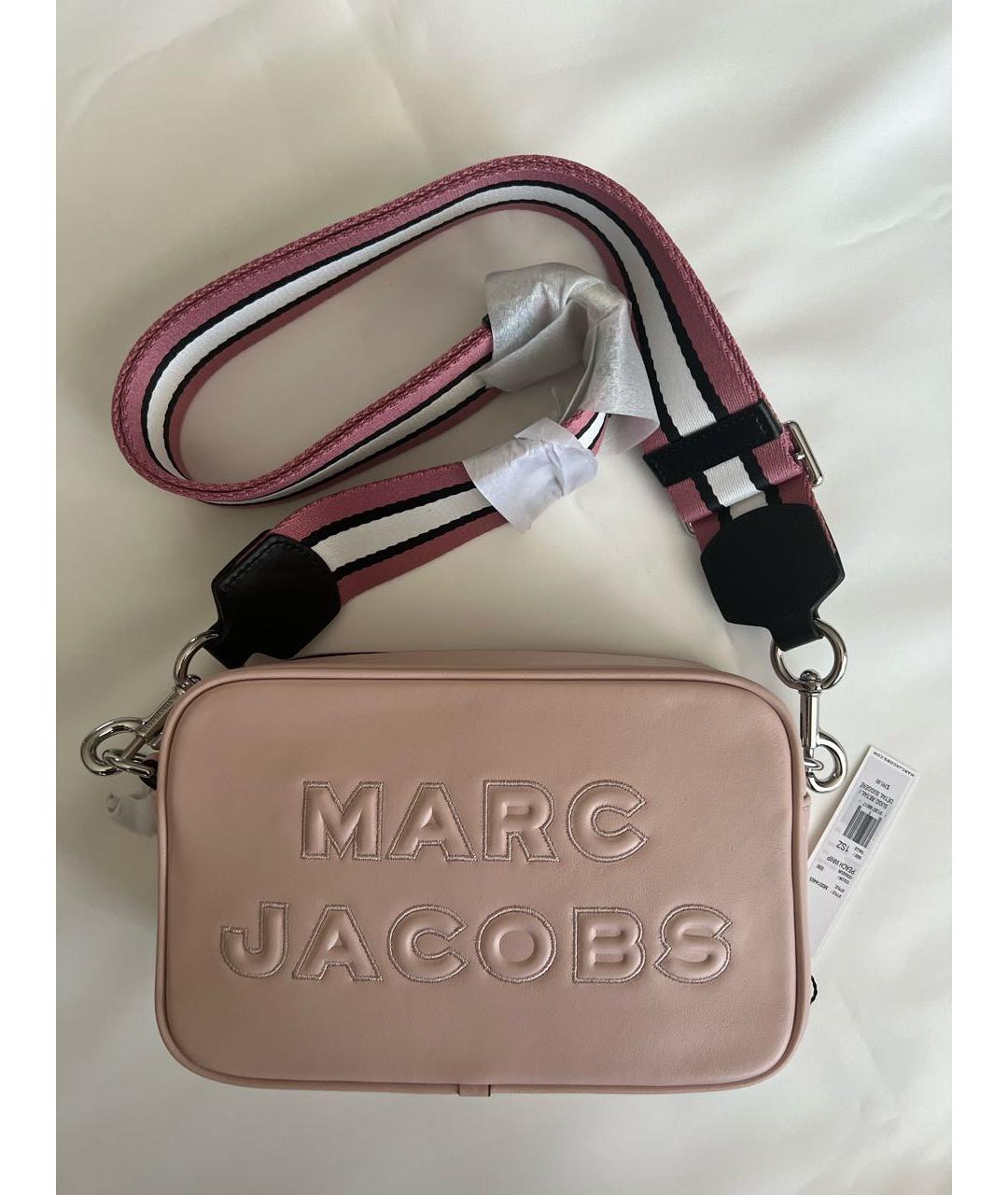 MARC JACOBS Розовая кожаная сумка через плечо, фото 8