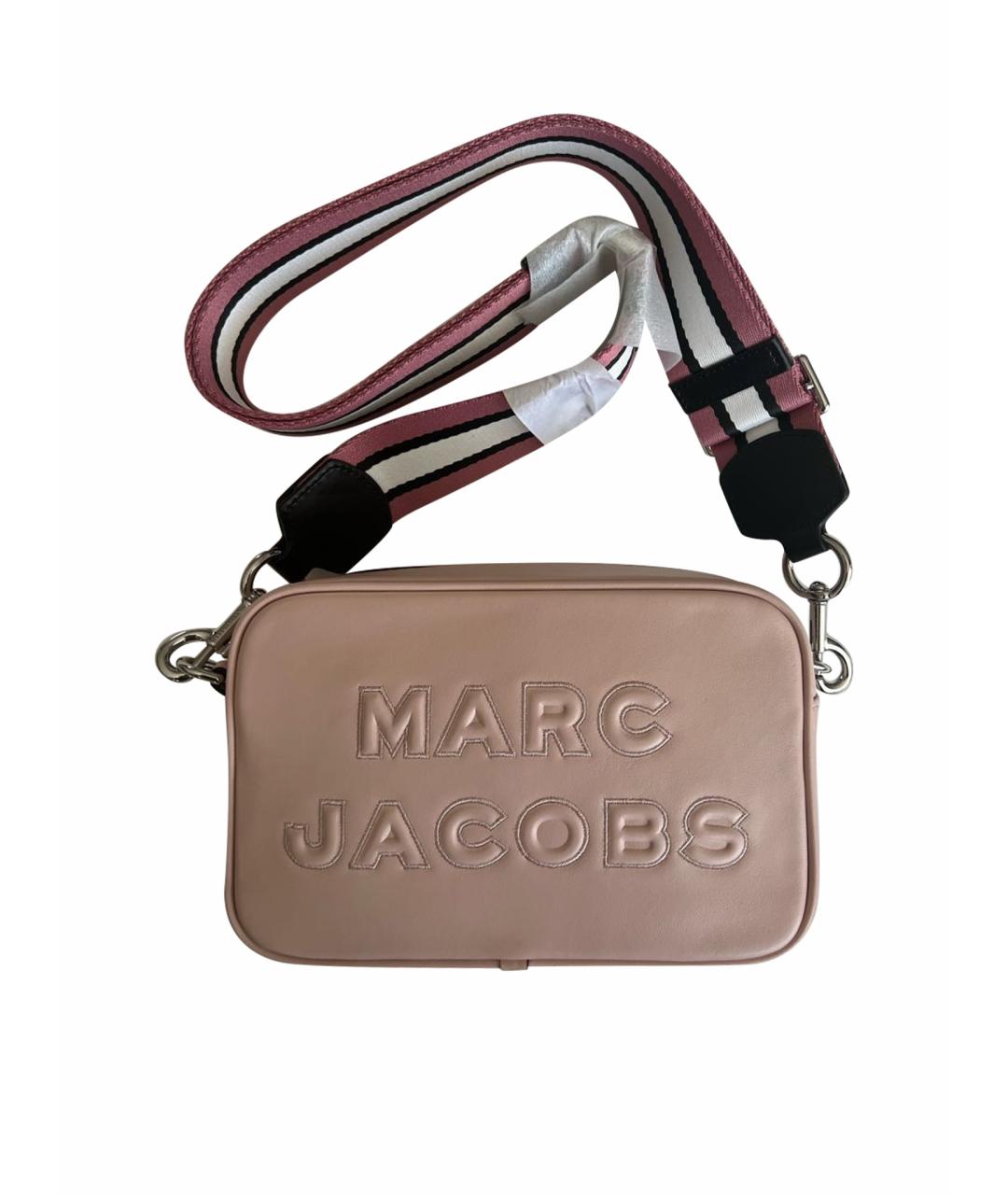 MARC JACOBS Розовая кожаная сумка через плечо, фото 1
