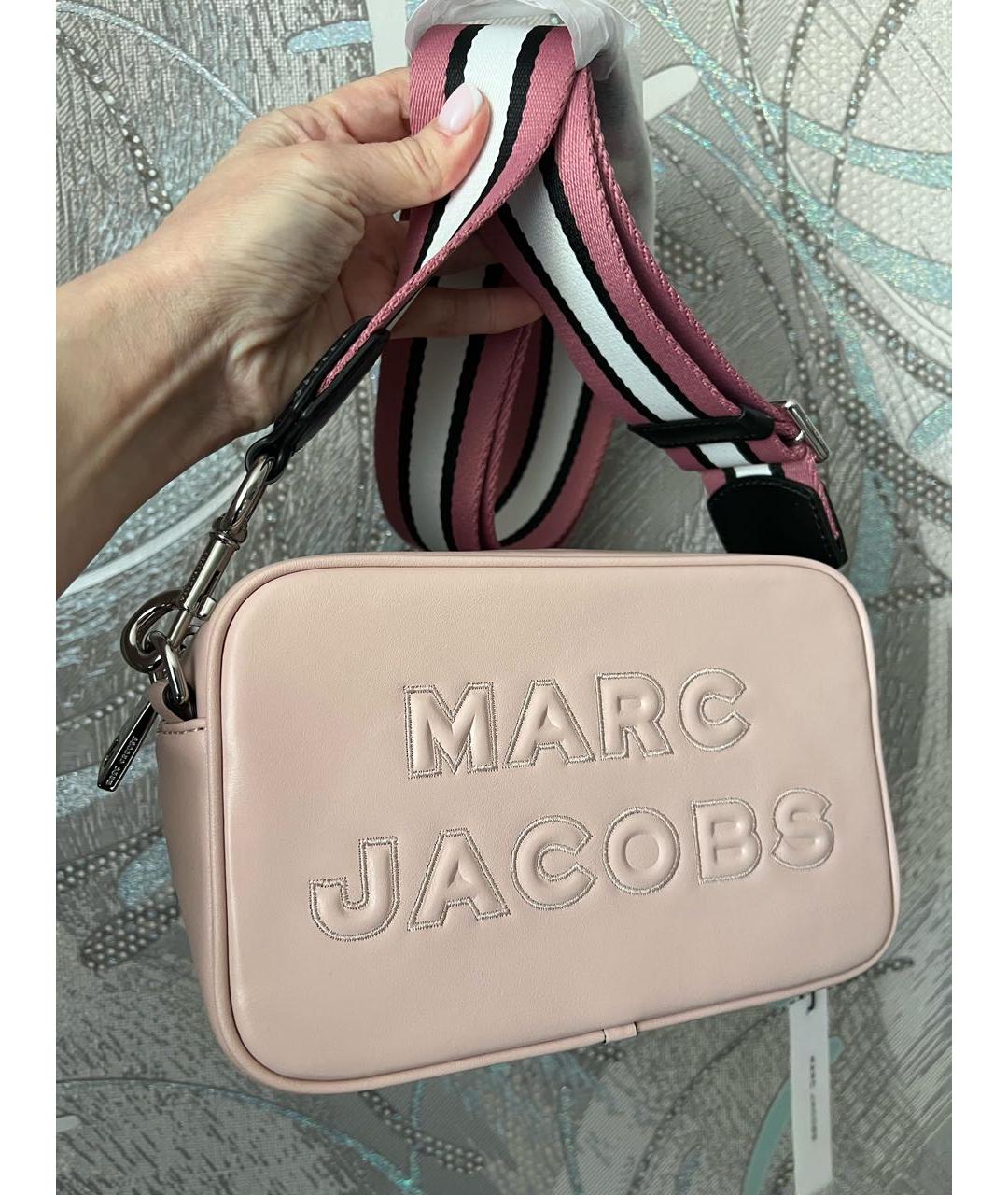 MARC JACOBS Розовая кожаная сумка через плечо, фото 5