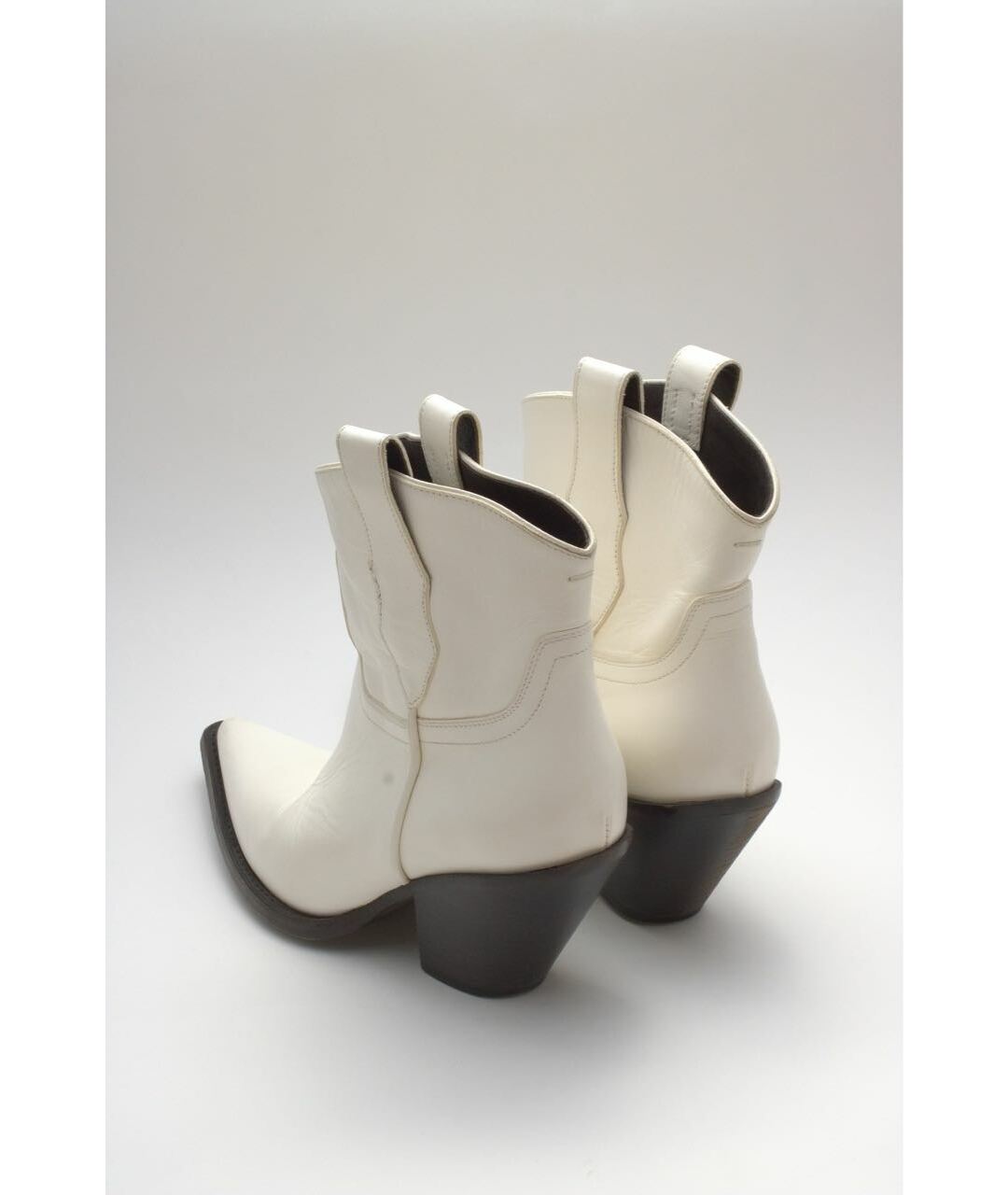 MAISON MARGIELA Белые кожаные ботинки, фото 3