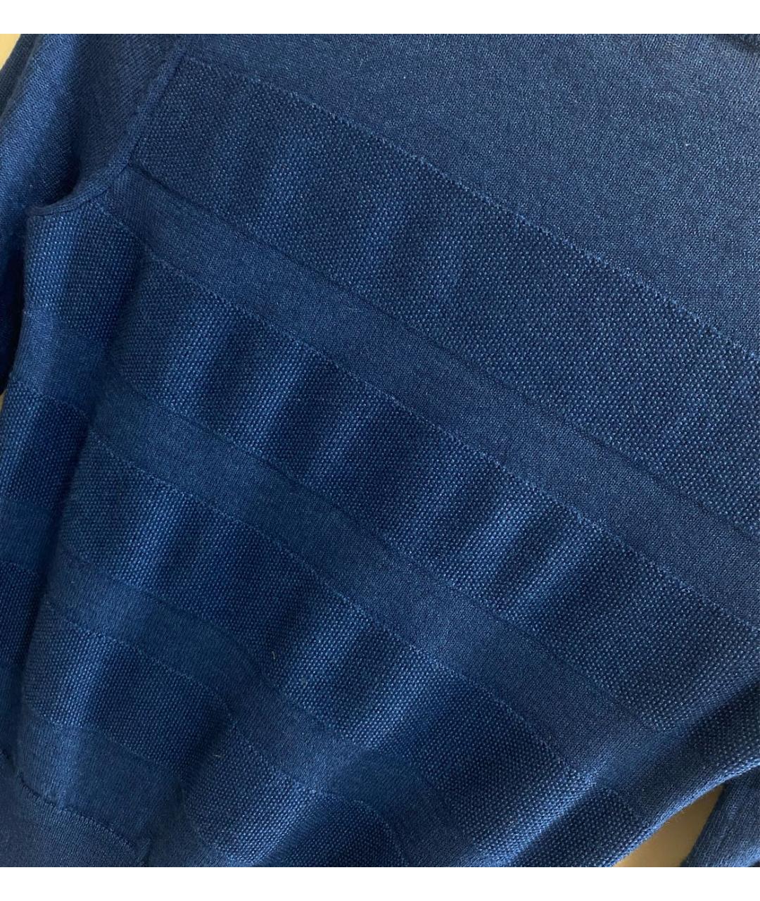 LORO PIANA Темно-синий кашемировый джемпер / свитер, фото 8