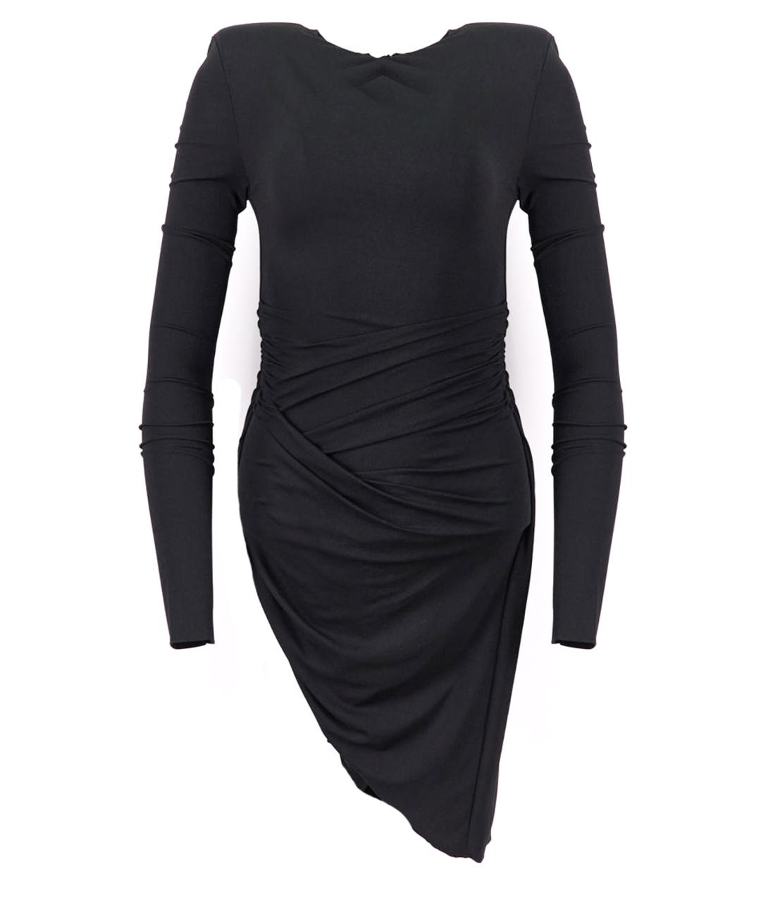 ALEXANDRE VAUTHIER Черное вискозное вечернее платье, фото 1