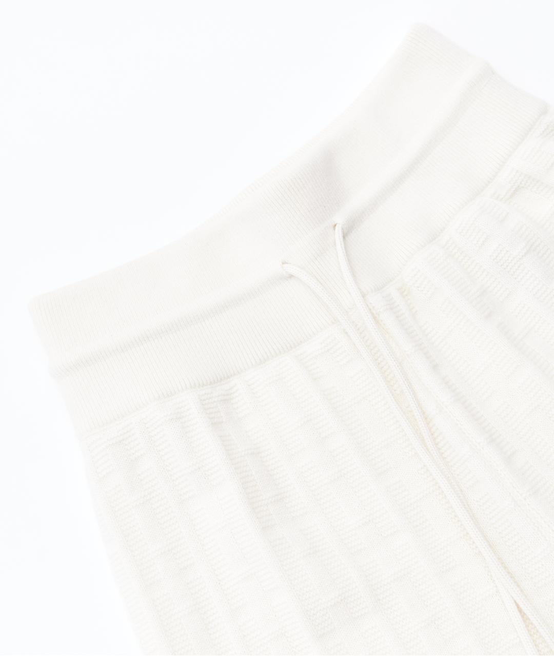 HERMES Белые шерстяные прямые брюки, фото 3