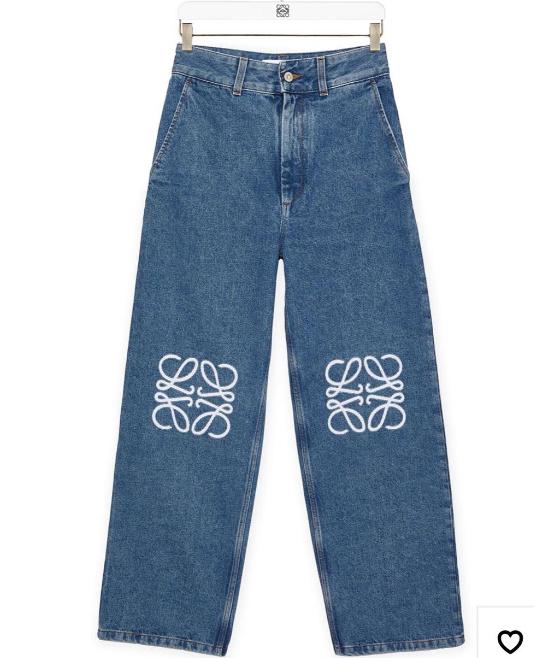 LOEWE Синие хлопковые прямые джинсы, фото 8
