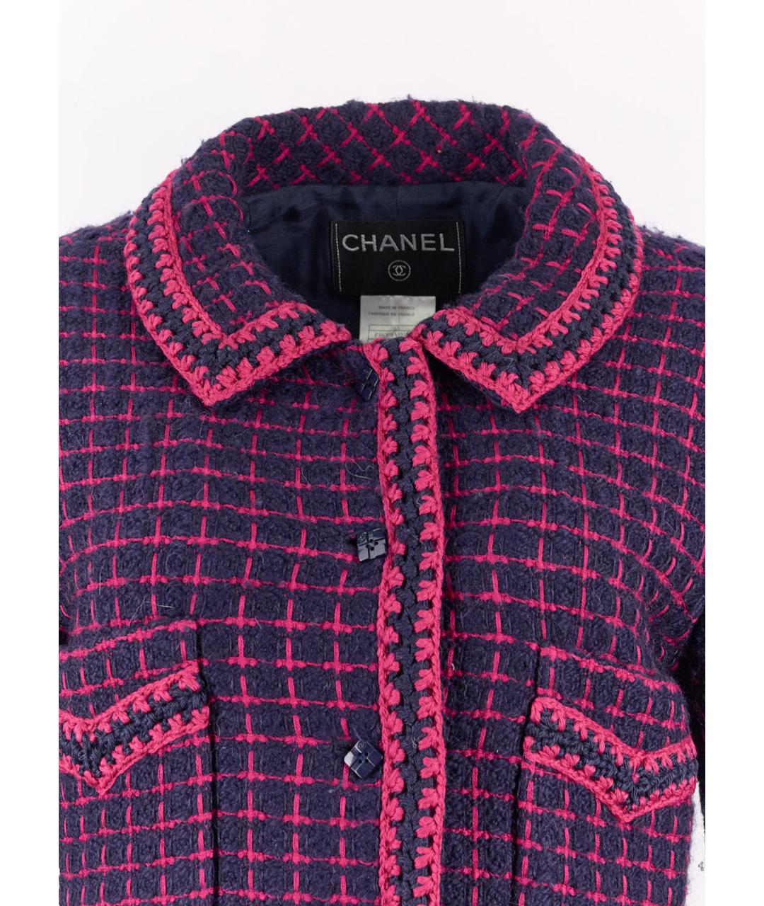 CHANEL PRE-OWNED Бордовое шерстяное пальто, фото 4