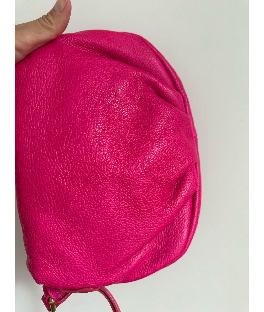 MARC BY MARC JACOBS Розовая кожаная сумка через плечо, фото 3