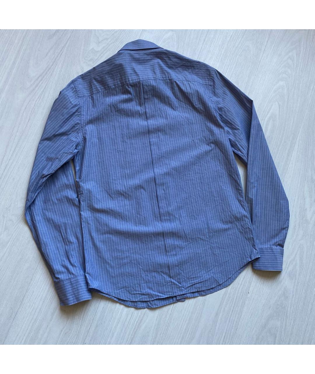CORNELIANI Голубая хлопковая кэжуал рубашка, фото 6
