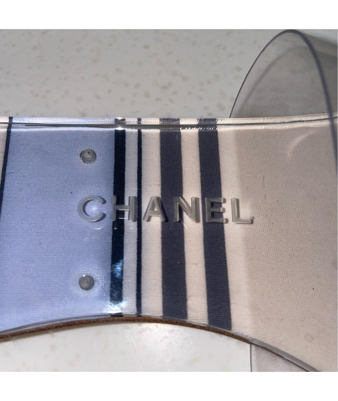 CHANEL PRE-OWNED Мульти шлепанцы, фото 6