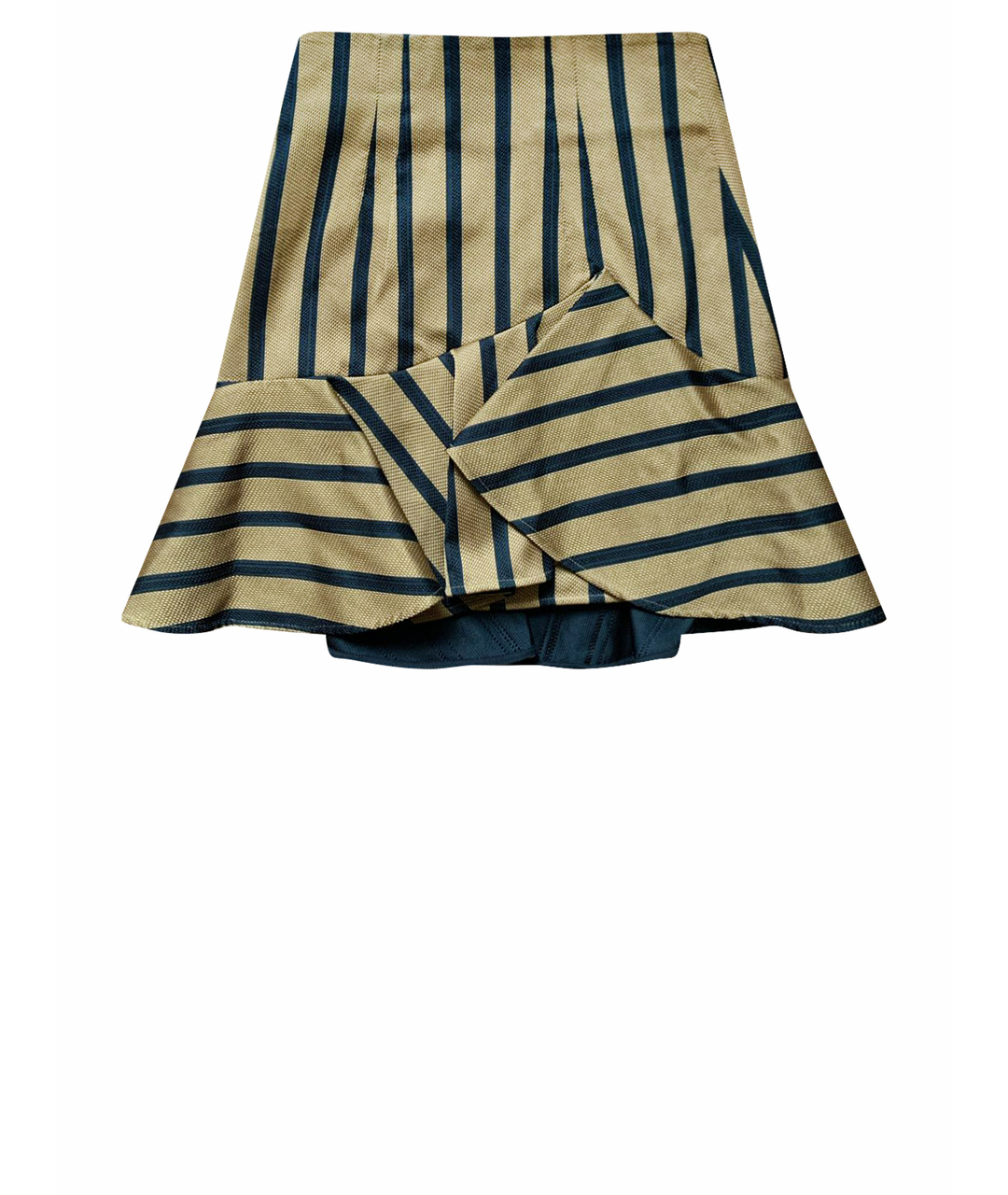 DOROTHEE SCHUMACHER Горчичная хлопко-эластановая юбка мини, фото 1