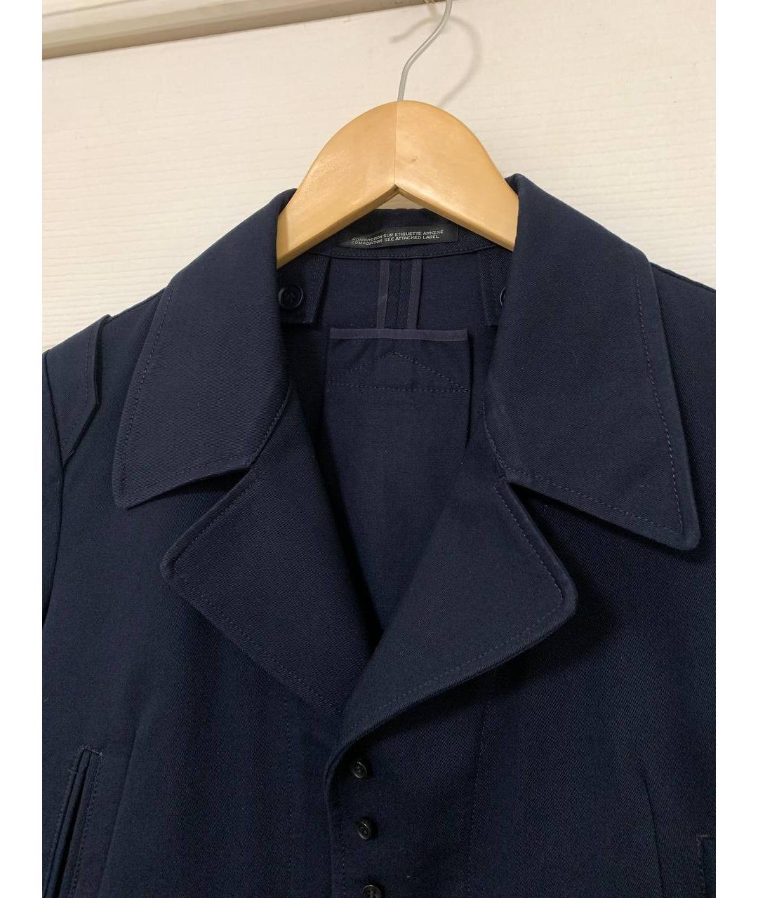 YOHJI YAMAMOTO Темно-синий хлопковый жакет/пиджак, фото 3