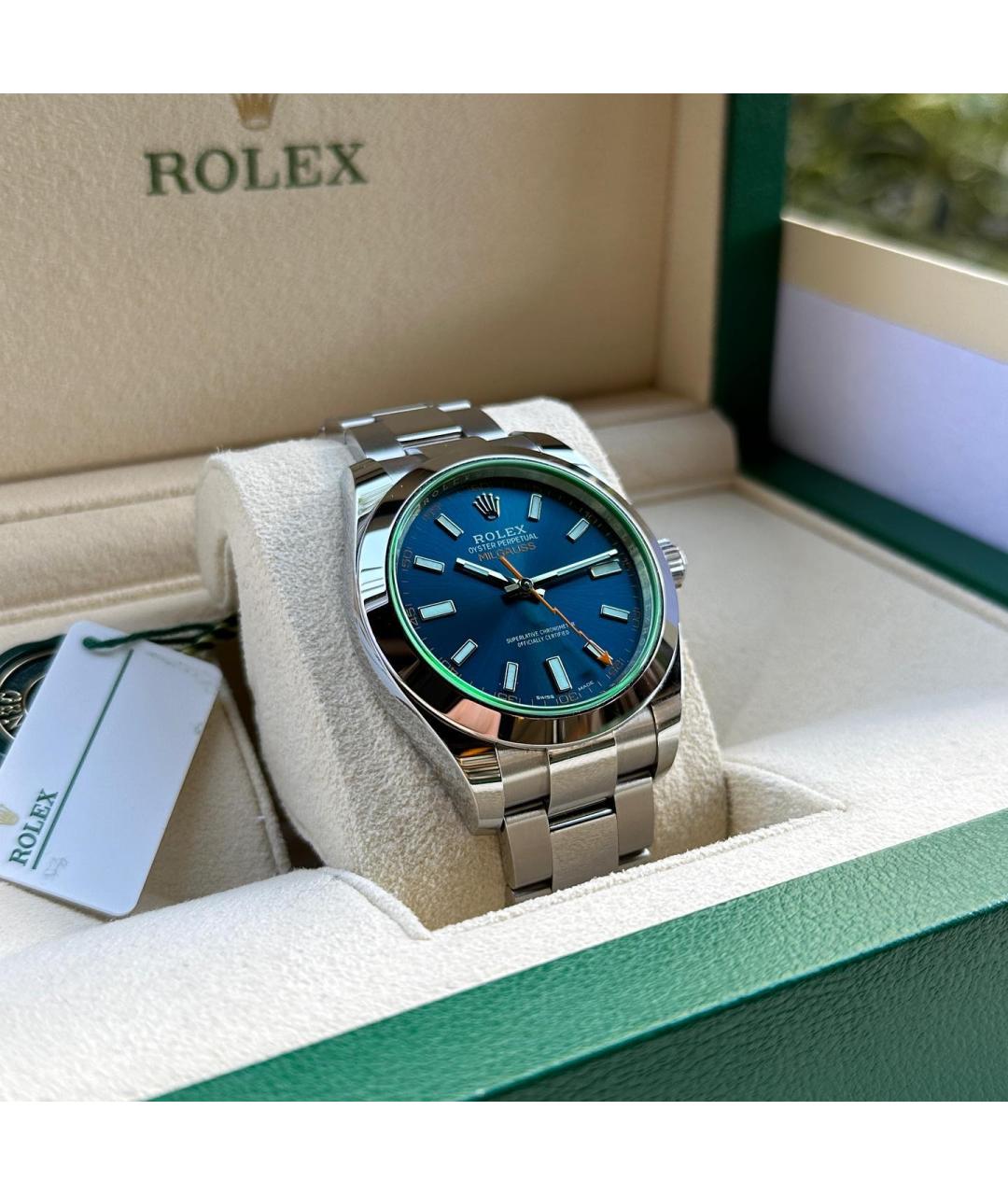 ROLEX Синие часы, фото 3