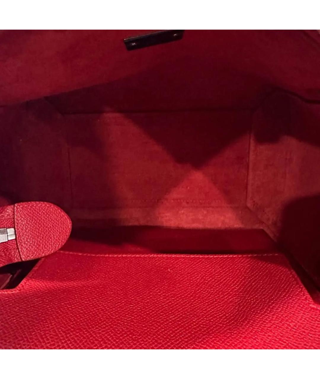 CELINE PRE-OWNED Красная кожаная сумка тоут, фото 5