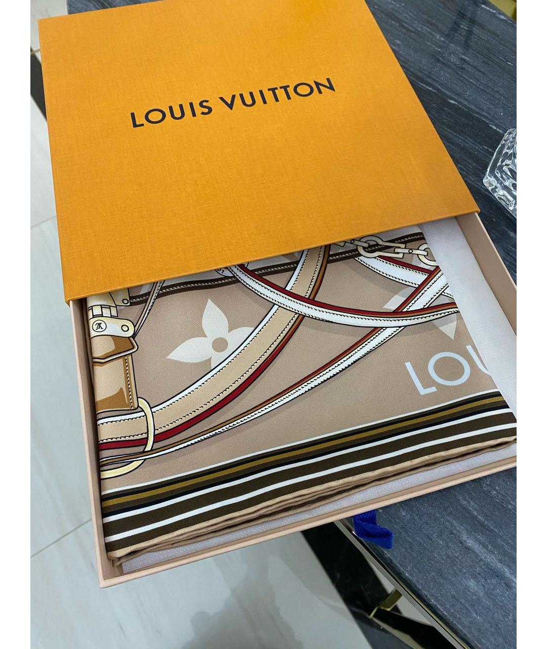 LOUIS VUITTON Мульти шелковый платок, фото 2