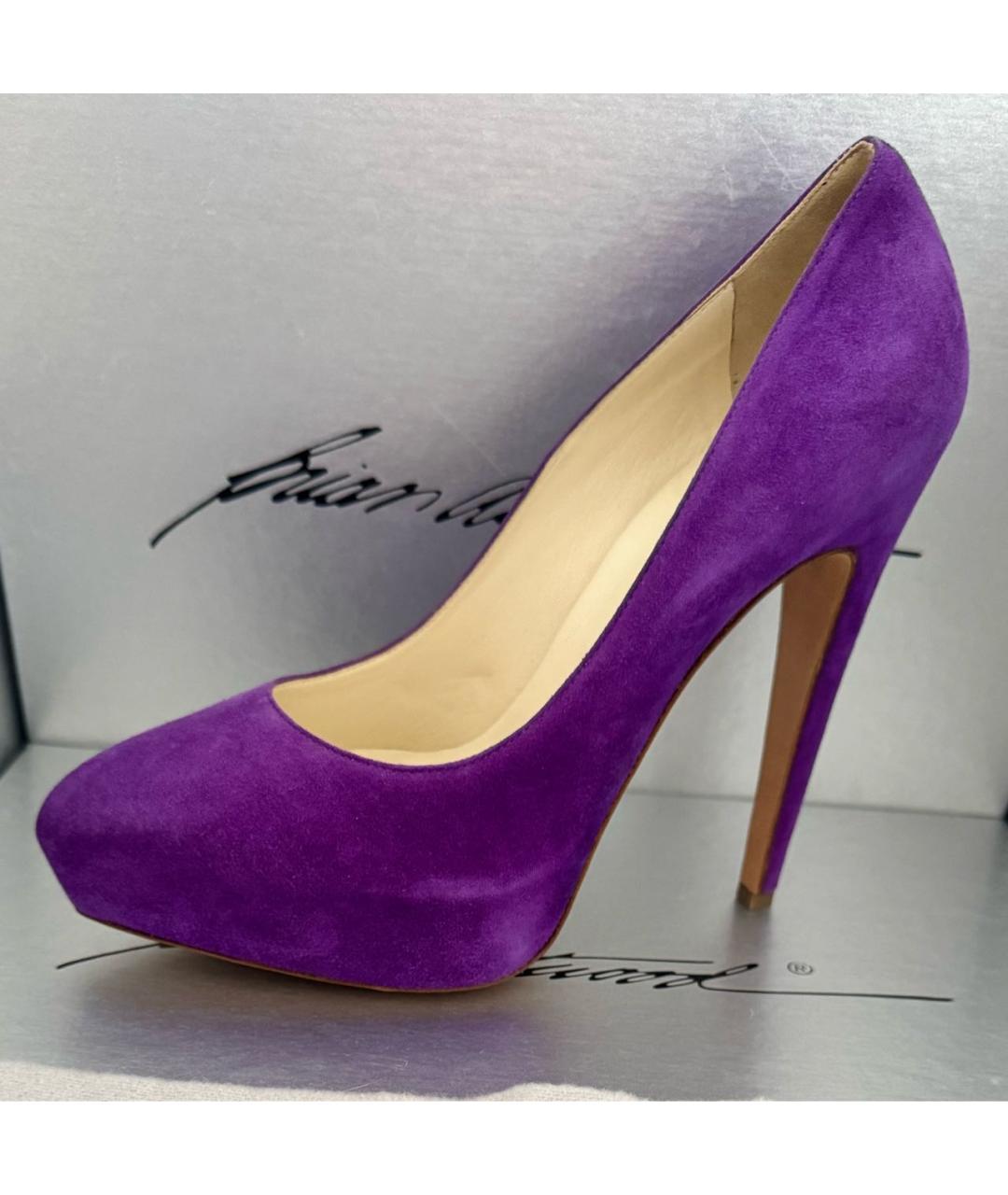 BRIAN ATWOOD Фиолетовые замшевые туфли, фото 5