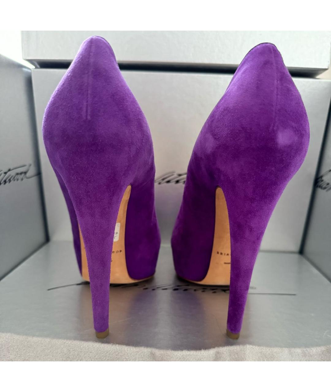 BRIAN ATWOOD Фиолетовые замшевые туфли, фото 4