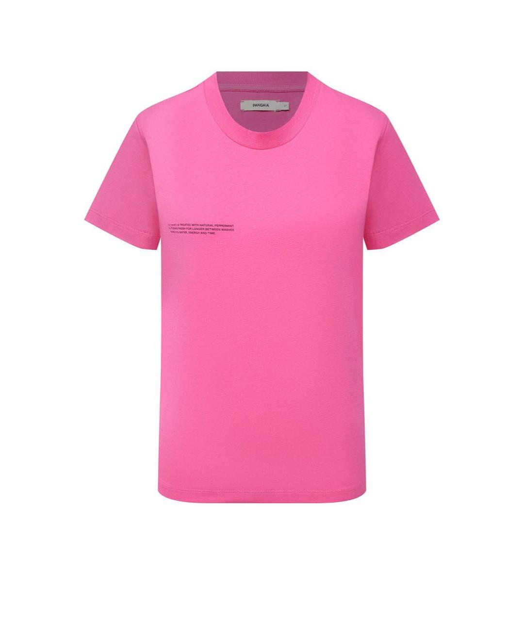 THE PANGAIA Розовая хлопковая футболка, фото 1