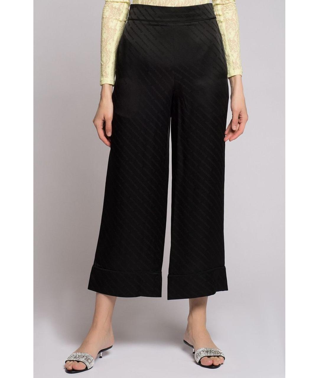 ALEXANDER WANG Черные прямые брюки, фото 3