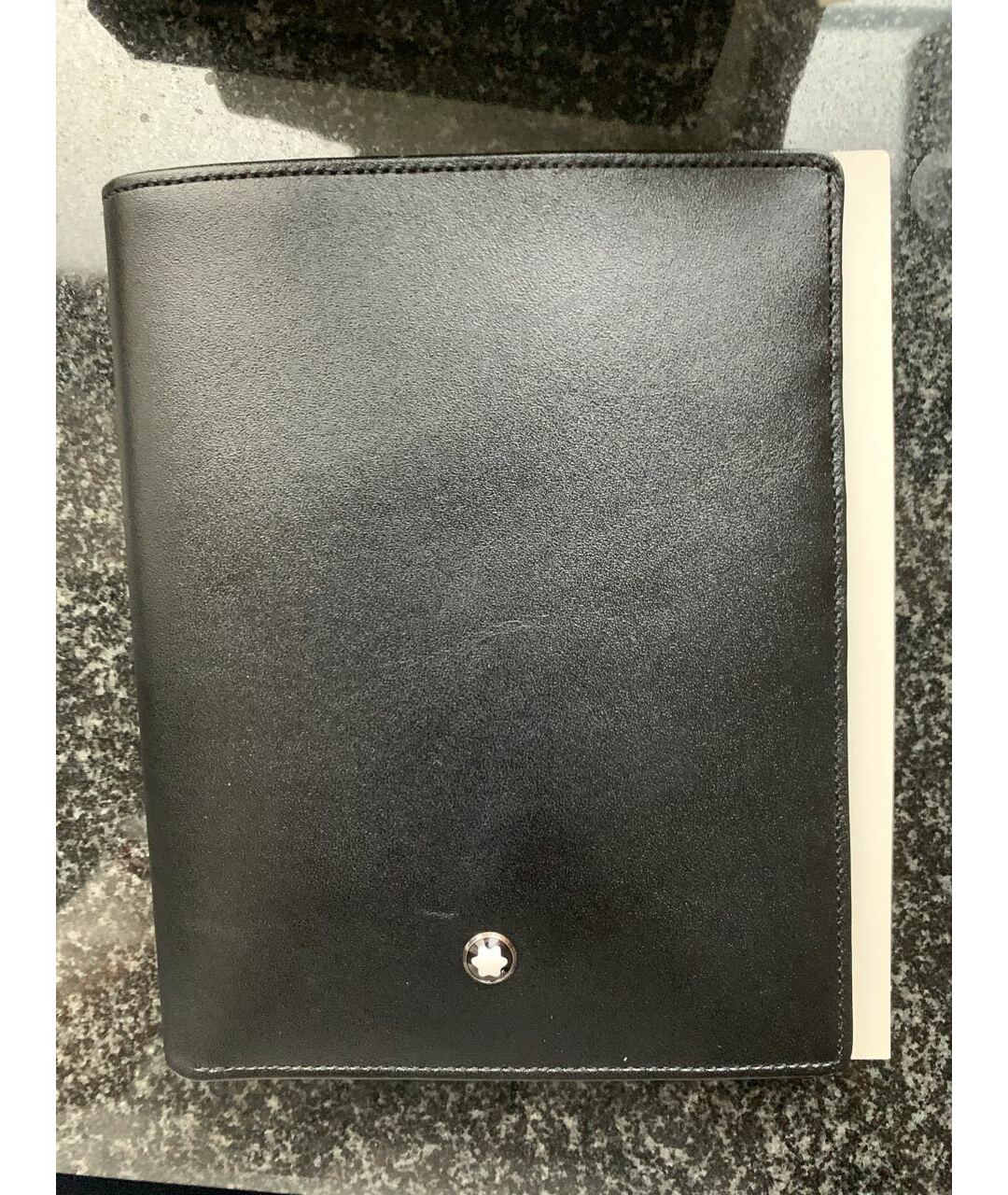 MONTBLANC Черный кожаный кошелек, фото 2