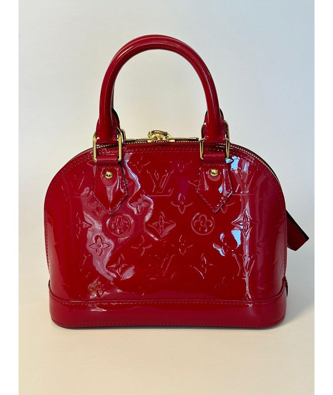 LOUIS VUITTON PRE-OWNED Красная сумка через плечо из лакированной кожи, фото 3