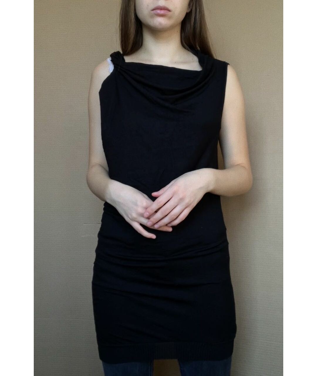 PINKO Черное вискозное вечернее платье, фото 6