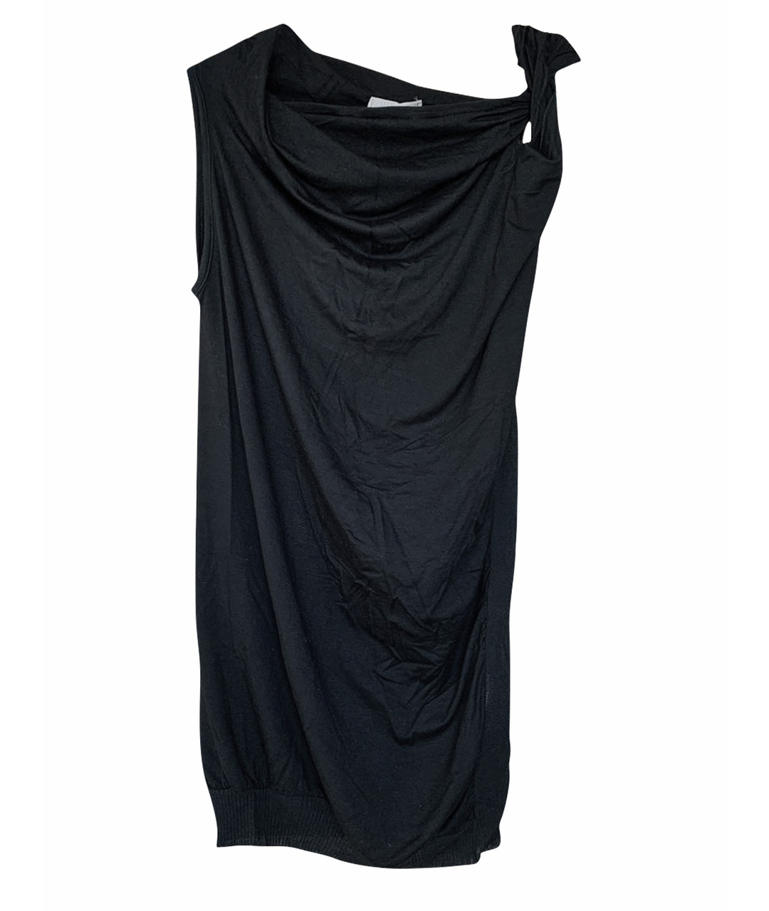 PINKO Черное вискозное вечернее платье, фото 1