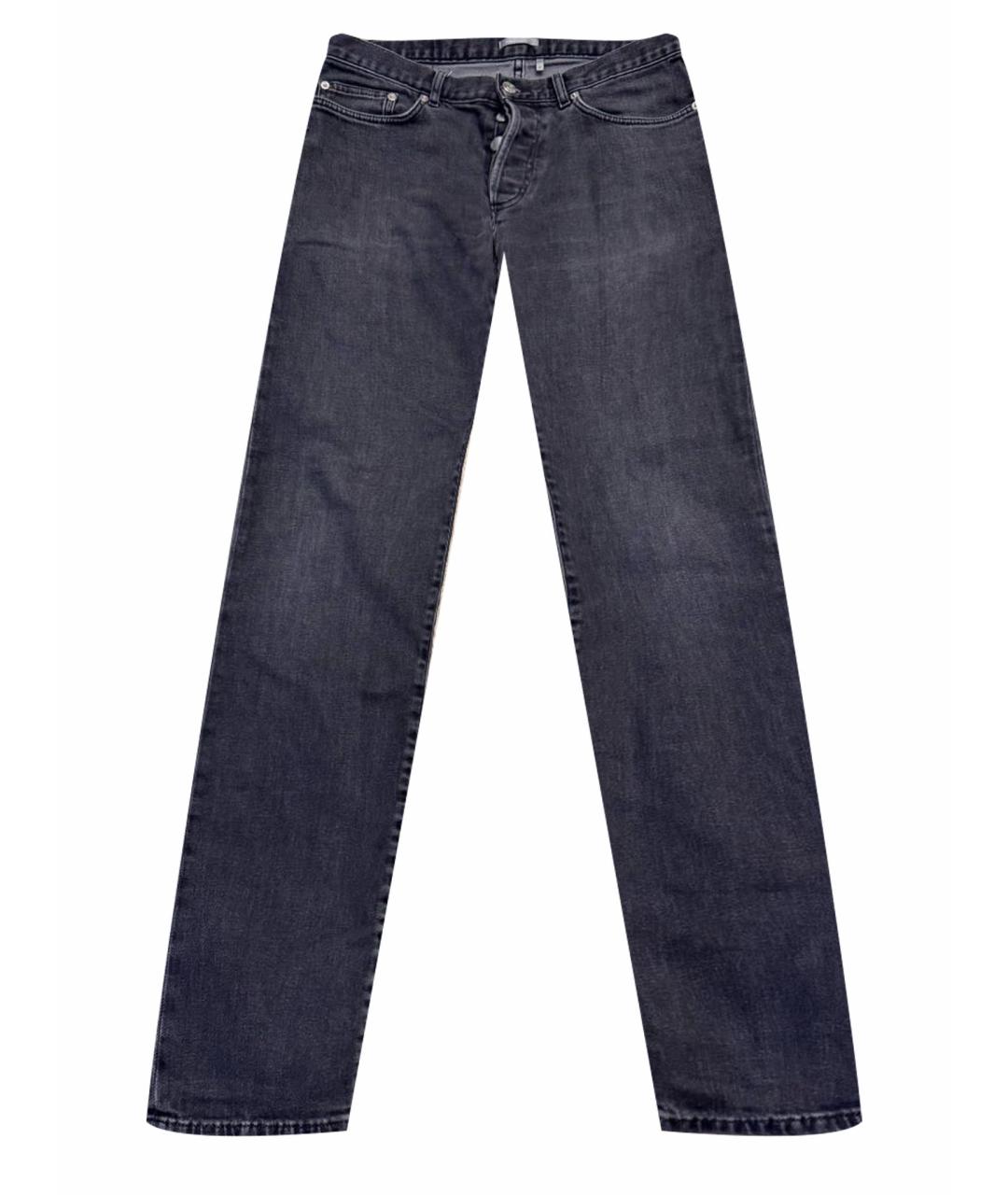 CHRISTIAN DIOR Антрацитовые прямые джинсы, фото 1