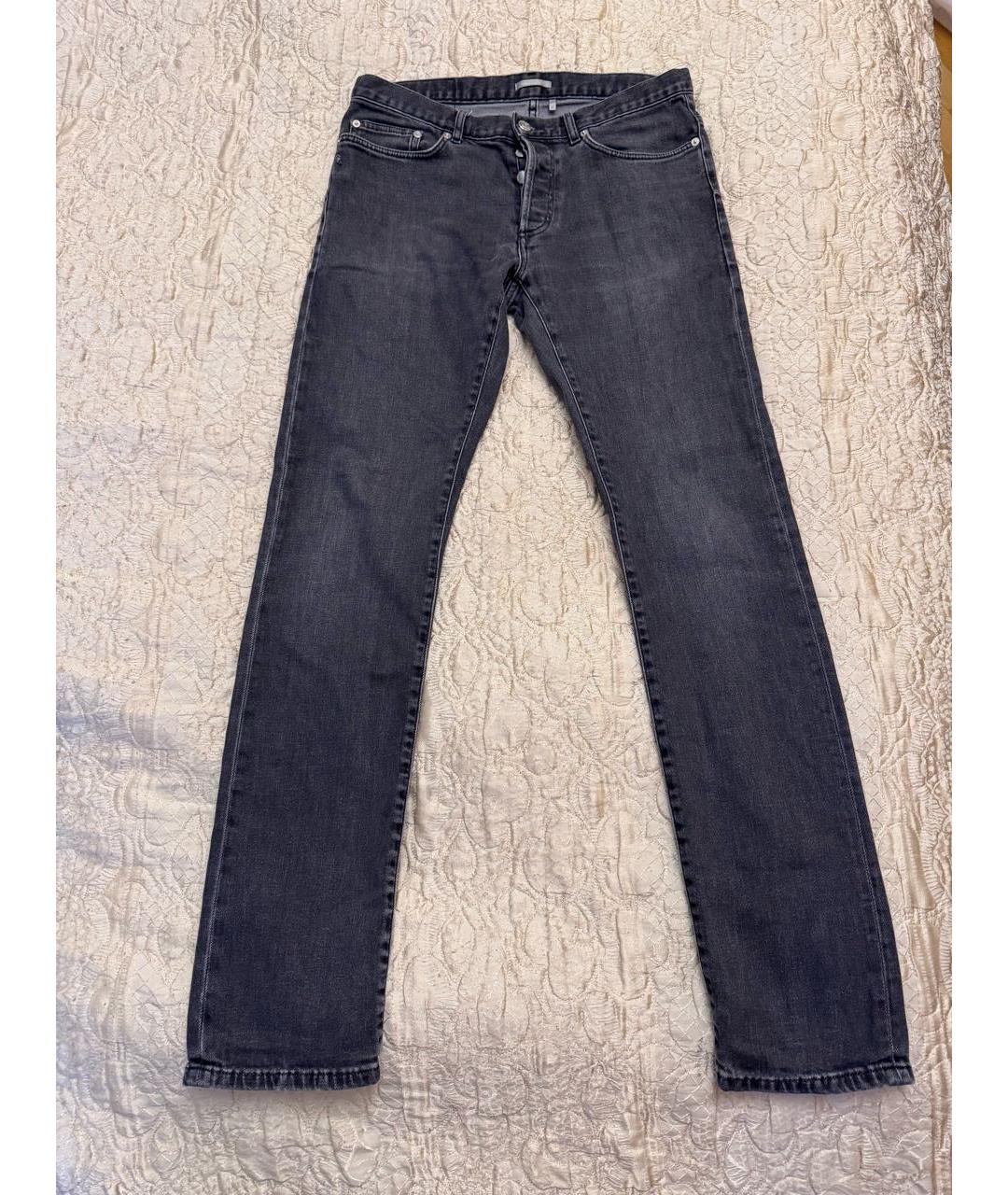 CHRISTIAN DIOR Антрацитовые прямые джинсы, фото 6