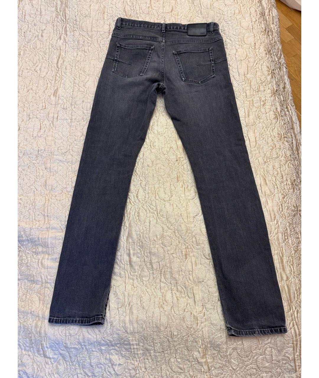 CHRISTIAN DIOR Антрацитовые прямые джинсы, фото 2
