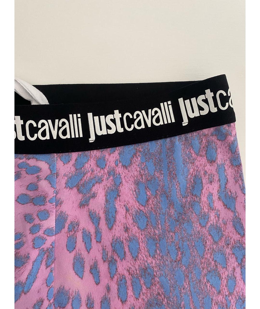 JUST CAVALLI Фиолетовые спортивные брюки и шорты, фото 4