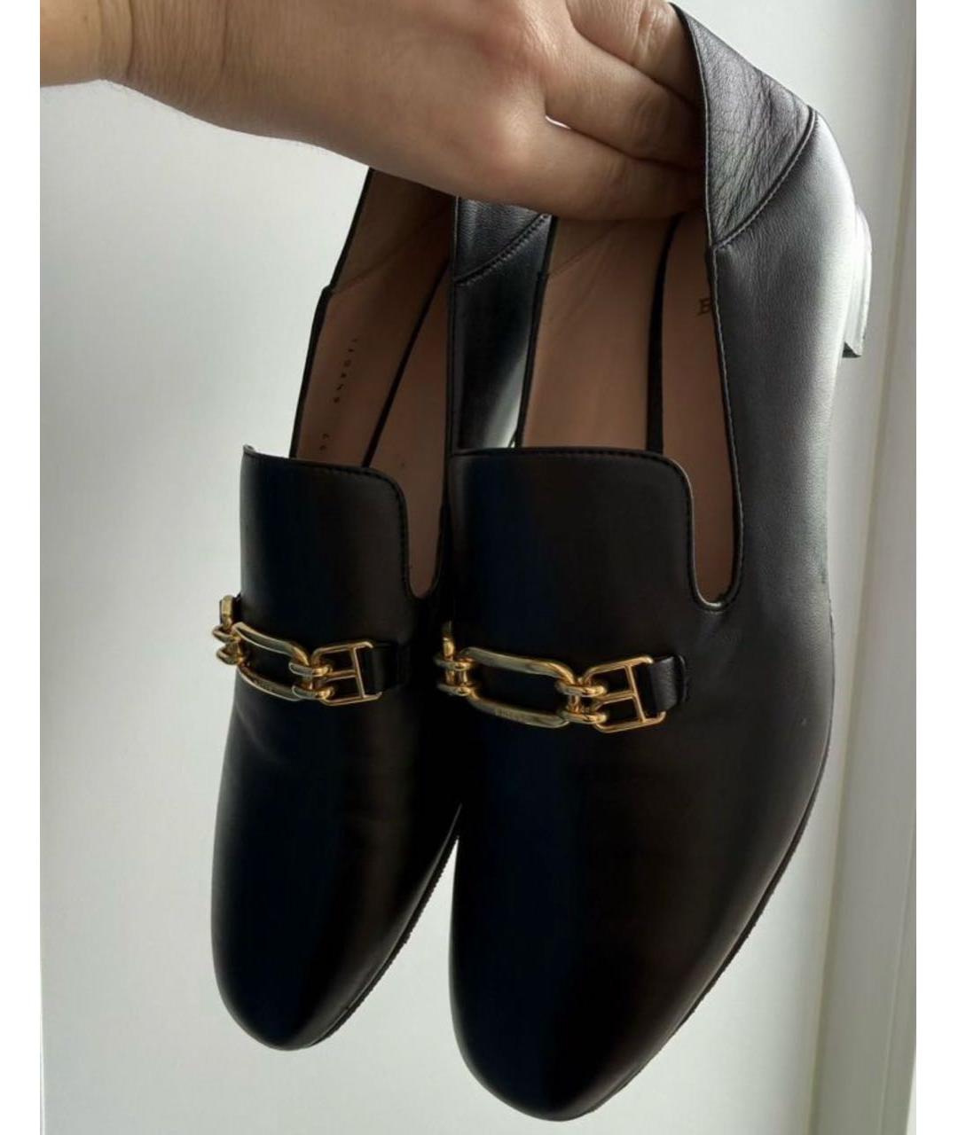 BALLY Черные кожаные лоферы, фото 2