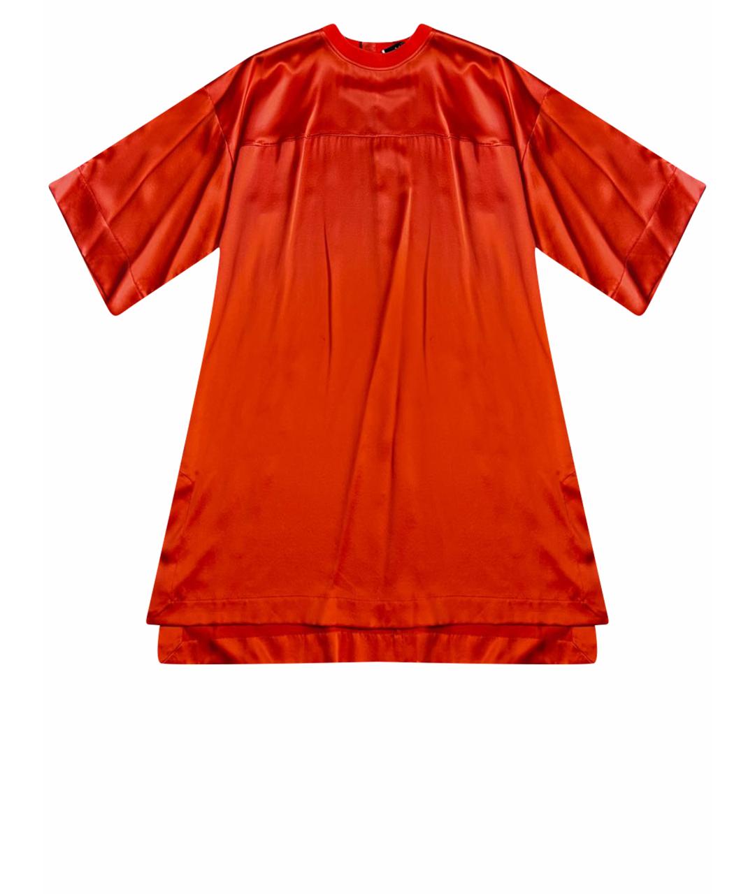 GIVENCHY Оранжевое шелковое коктейльное платье, фото 1