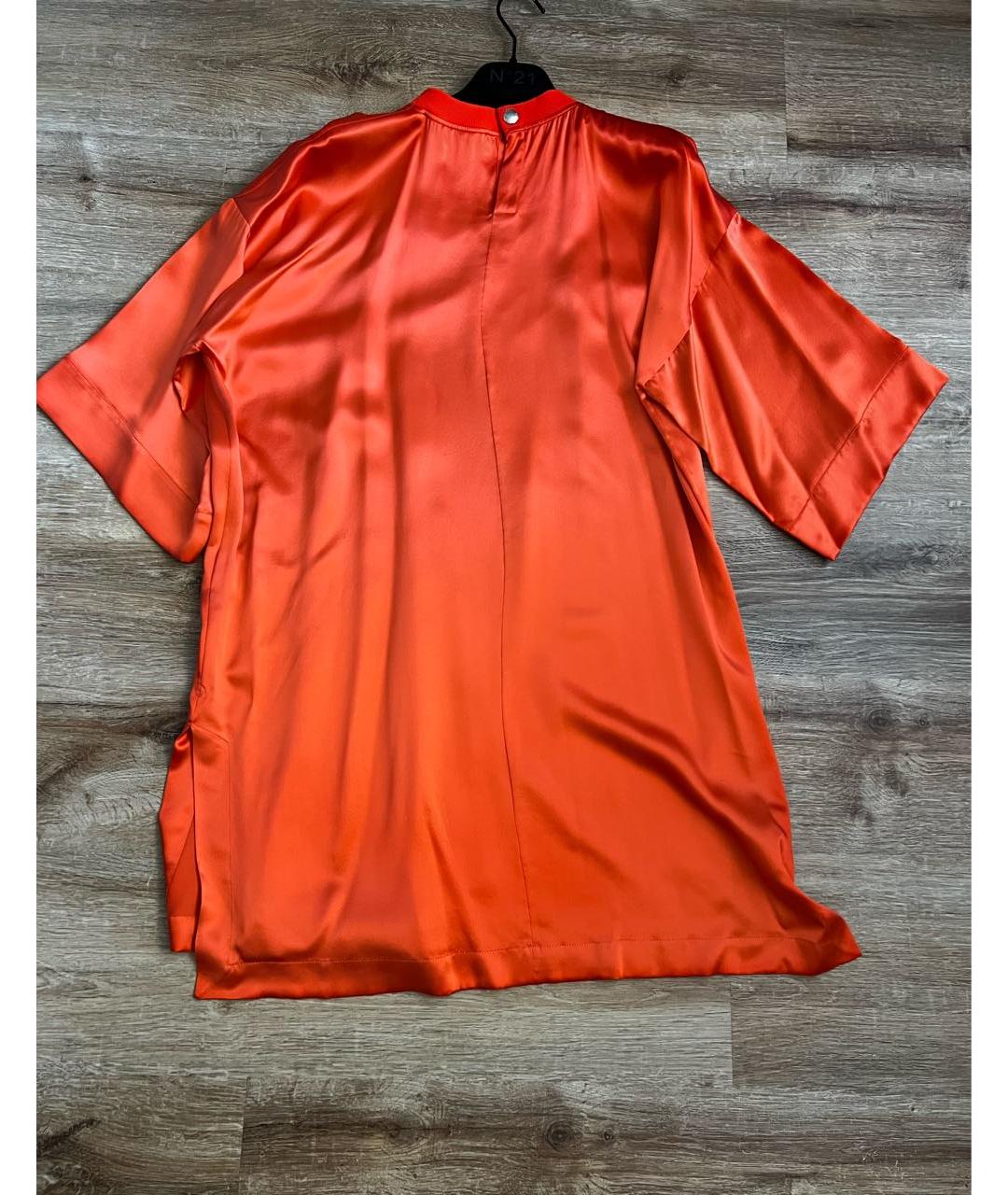 GIVENCHY Оранжевое шелковое коктейльное платье, фото 2