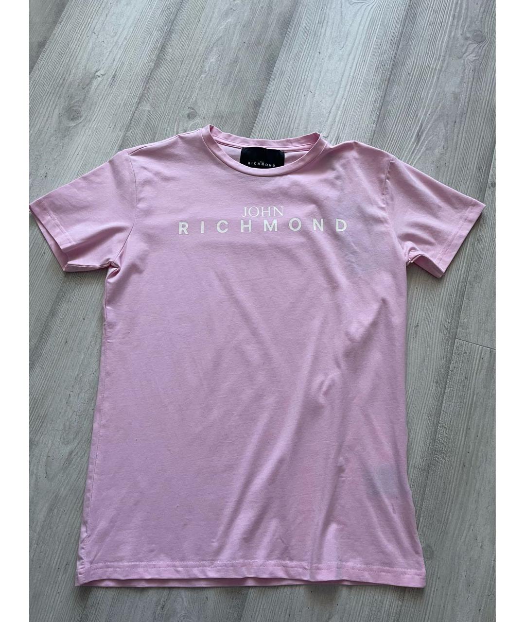 JOHN RICHMOND Розовая футболка, фото 5