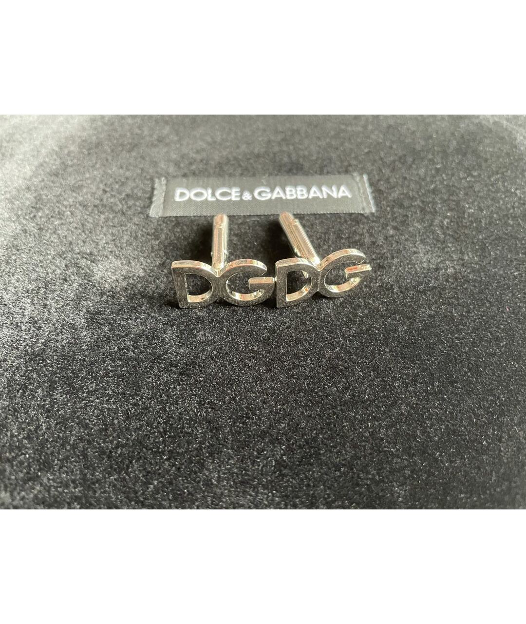 DOLCE&GABBANA Серебряные металлические запонки, фото 7