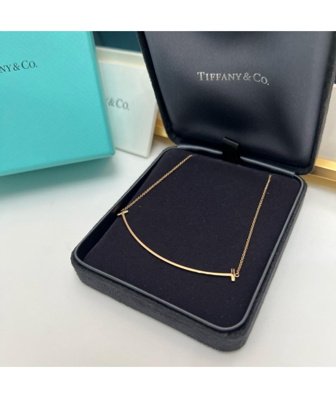 TIFFANY&CO Желтая подвеска из розового золота, фото 3