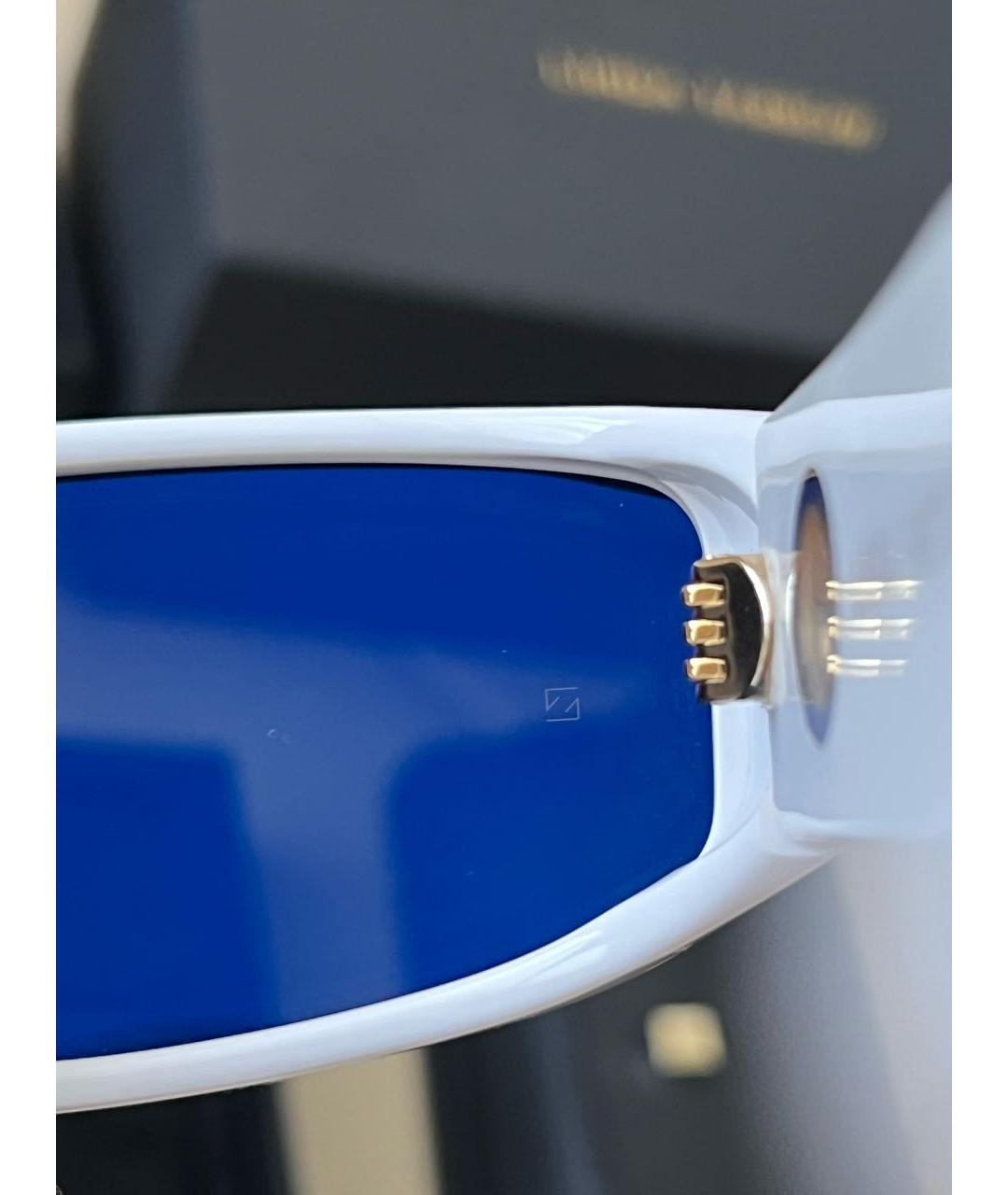 LINDA FARROW Белые солнцезащитные очки, фото 5
