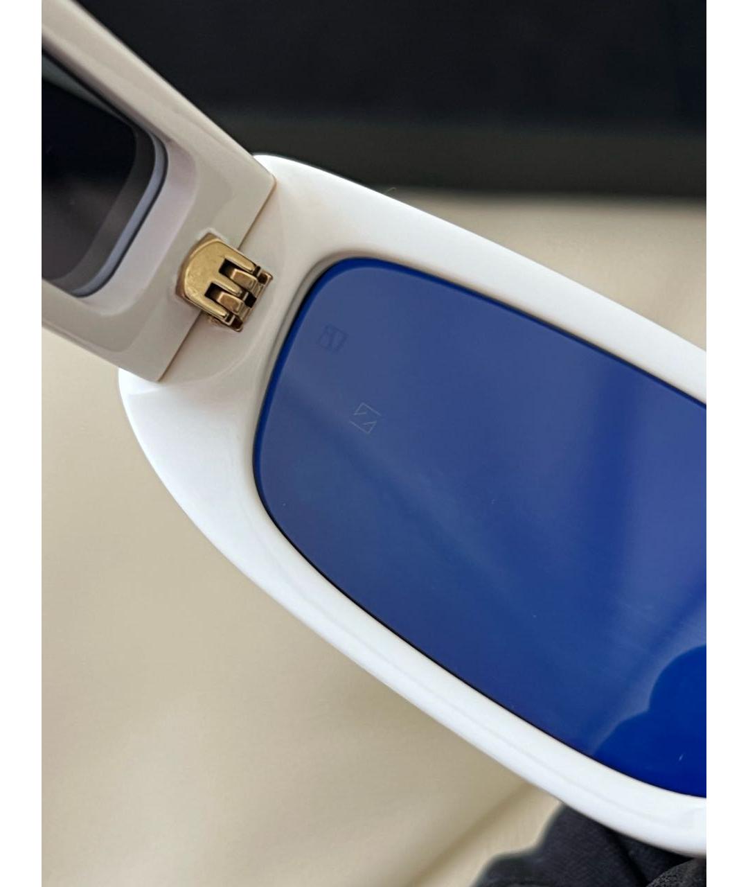 LINDA FARROW Белые солнцезащитные очки, фото 7