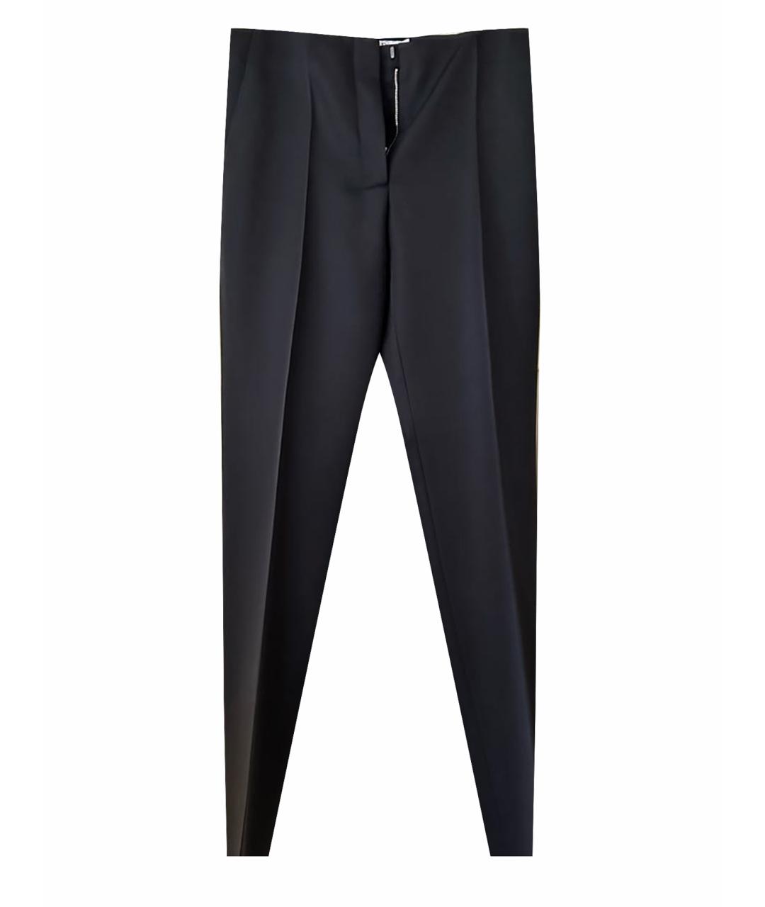 CHRISTIAN DIOR PRE-OWNED Черные шерстяные прямые брюки, фото 1