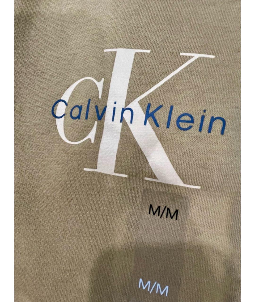 CALVIN KLEIN Горчичный хлопковый спортивные костюмы, фото 4