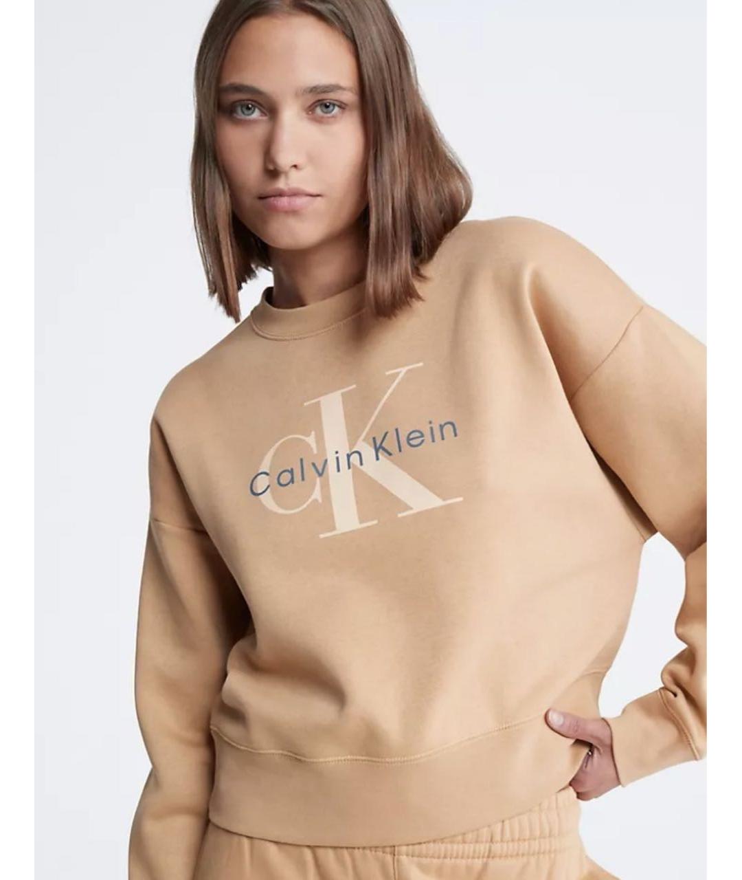 CALVIN KLEIN Горчичный хлопковый спортивные костюмы, фото 7