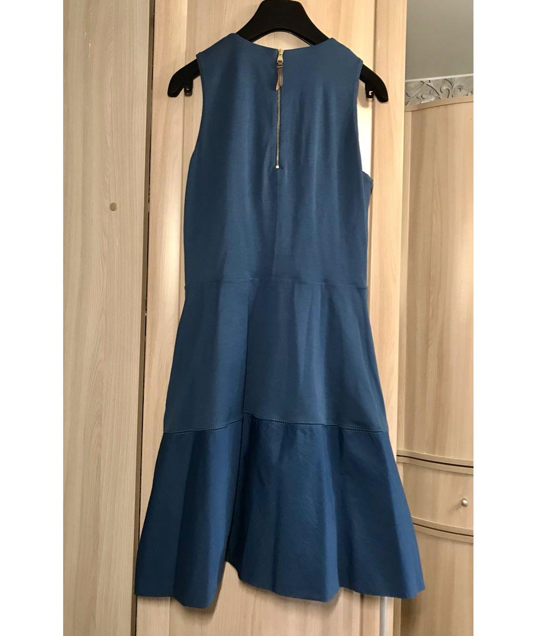 LOUIS VUITTON PRE-OWNED Синее хлопковое повседневное платье, фото 2